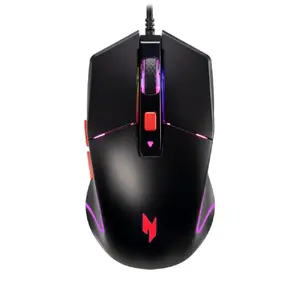Игровая мышь Acer NMW100 — амбидекстрная, 7200 DPI, 6 кнопок, проводная, чёрная
