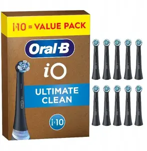Oral-B replacement sonic toothbrush heads 777131 iO Ultimate Cleaning 10-pack, Black