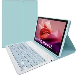 Bluetooth keyboard case Strado for Lenovo Tab P12 TB-370, blue