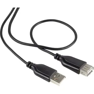 USB 2.0 cable Renkforce RF-4080795, USB A to USB A, 1 m, black