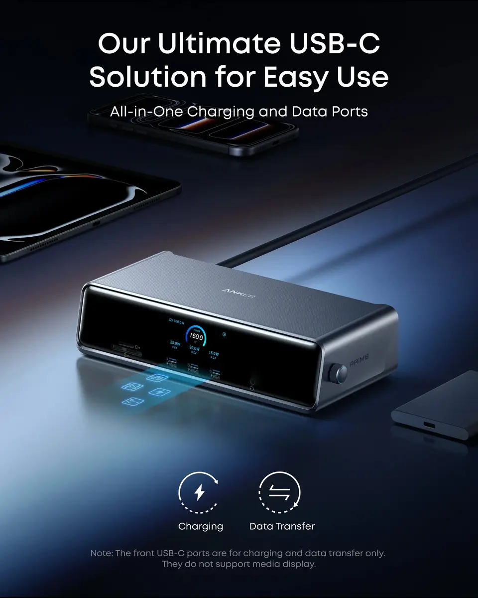 Anker Prime Док-станция для зарядки 140W Photo 7