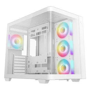 PC Tower Case DeepCool CG530U 4F White — rear PSU, supports 3x120mm side + 1x120mm rear fans, 120/140mm fan mounts, 2.5" & 3.5" HDD