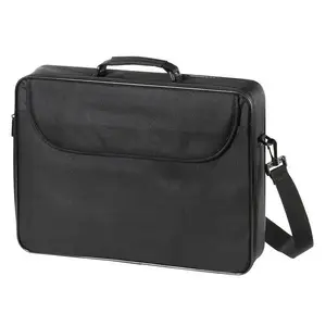 Laptop messenger case Vivanco VVPCBAG17ESSK for 43.9 cm (17.3") screens, black, 1 front pocket, shoulder strap