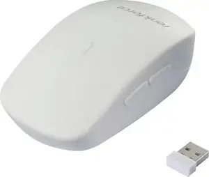 Wireless Optical Hygiene Mouse Renkforce RF-WRM-300 — 5 buttons, adjustable 800/1000/1200 dpi, splash-resistant, white