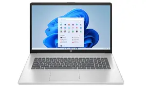 Ноутбук HP 17-cp2561ng 17,3" FHD, AMD Ryzen 5 7520U, 8 ГБ ОЗУ, 512 ГБ SSD, Windows 11, QWERTZ, серебристый