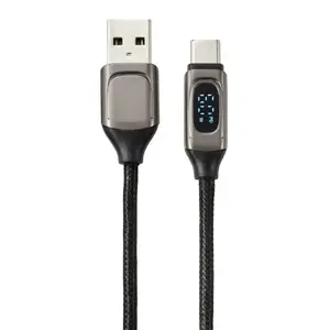 USB 2.0 cable Renkforce RF-6249500 — USB A to USB C, 0.5 m, Black Metallic