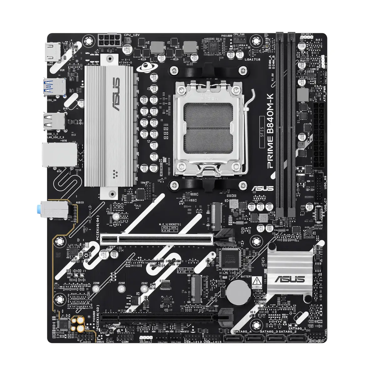 Asus PRIME B840M-K mātesplate (Socket AM5, micro ATX) Photo 2
