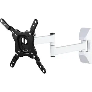 TV mount/stand Vivanco VVTVFMO43INCH25KG2 for up to 43" (109.2 cm), 25 kg, VESA 75x75–200x200, tilt -15°–5°, black/white