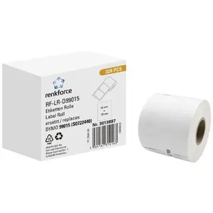 Самоклеящиеся рулонные этикетки для принтера Renkforce RF-6027794 — белые, 7 см × 5,4 см, 320 шт.