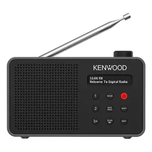 Portable radio Kenwood CR-M25DAB-B — DAB+/FM, 3.2 W RMS, LCD, Bluetooth 10 m, USB-C, 3.5 mm, black, 0.33 kg