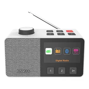 Portable radio Kenwood CR‑M70DAB‑W — DAB+, FM, 5W RMS, 4.3" LCD, Bluetooth, USB‑C, 3.5mm (white)
