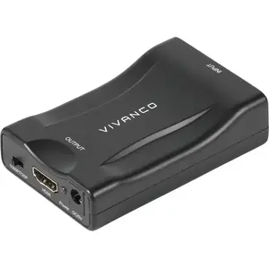 Video signal converter Vivanco VVVADASCARTHDMI SCART to HDMI 1920x1080, 720p/1080p, black