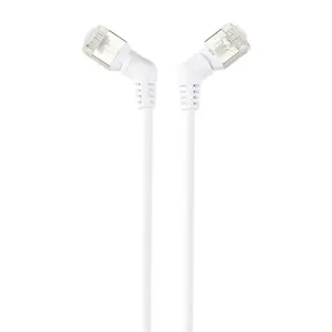 Network cable Renkforce RF-6071566 Cat6a F/UTP (FTP) 1 m RJ-45 to RJ-45 White