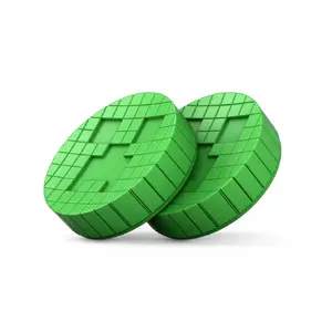 Thumbstick Grips STEELSERIES KontrolFreek Minecraft Creeper Edition for Nintendo Switch 2, green, 2 pcs