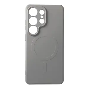 Чехол Riff Silicone Mag для Samsung Galaxy S26 Ultra S948 — серый, силиконовый магнитный