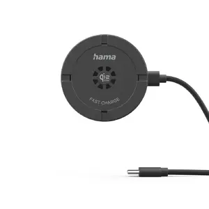 Сетевое USB беспроводное зарядное устройство HAMA 00201756 — Универсальное, Вход 5–15 В, Черное