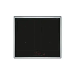 Built-in induction hob Siemens iQ500 ED645HQC1E 60 cm, 4-zone, black/stainless steel, touch control, 7400 W