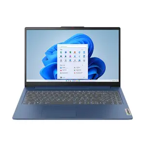 Ноутбук Lenovo IdeaPad Slim 3 15AMN8 AMD Ryzen 5 7520U, 15.6" FHD, 16 ГБ LPDDR5, 512 ГБ SSD, Windows 11 Home, синий