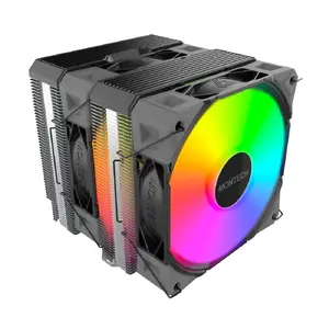 Кулер для процессора Montech NX600 ARGB, черный, вентилятор 120 мм, ARGB-подсветка