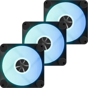 Case fan APNX FP1-R 120 mm, black, reversed airflow, 3-pack
