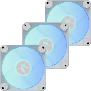 APNX FP1-R 120 mm case fan 3-pack reversed airflow, white