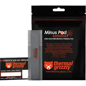 Термопрокладка thermal grizzly Minus Pad extreme 2 120×20×0,5 мм серый