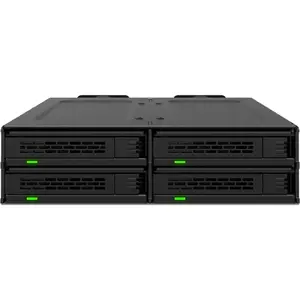 Съёмная рама для накопителей Icy Dock ExpressCage MB324V4P-B, чёрная, 3,5" с адаптерами для 2,5", 4 отсека с hot-swap