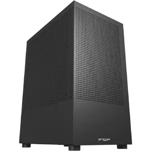 Datorpārsegs Fortron S110-B — torņa korpuss, melns, saderīgs ar ATX/micro-ATX