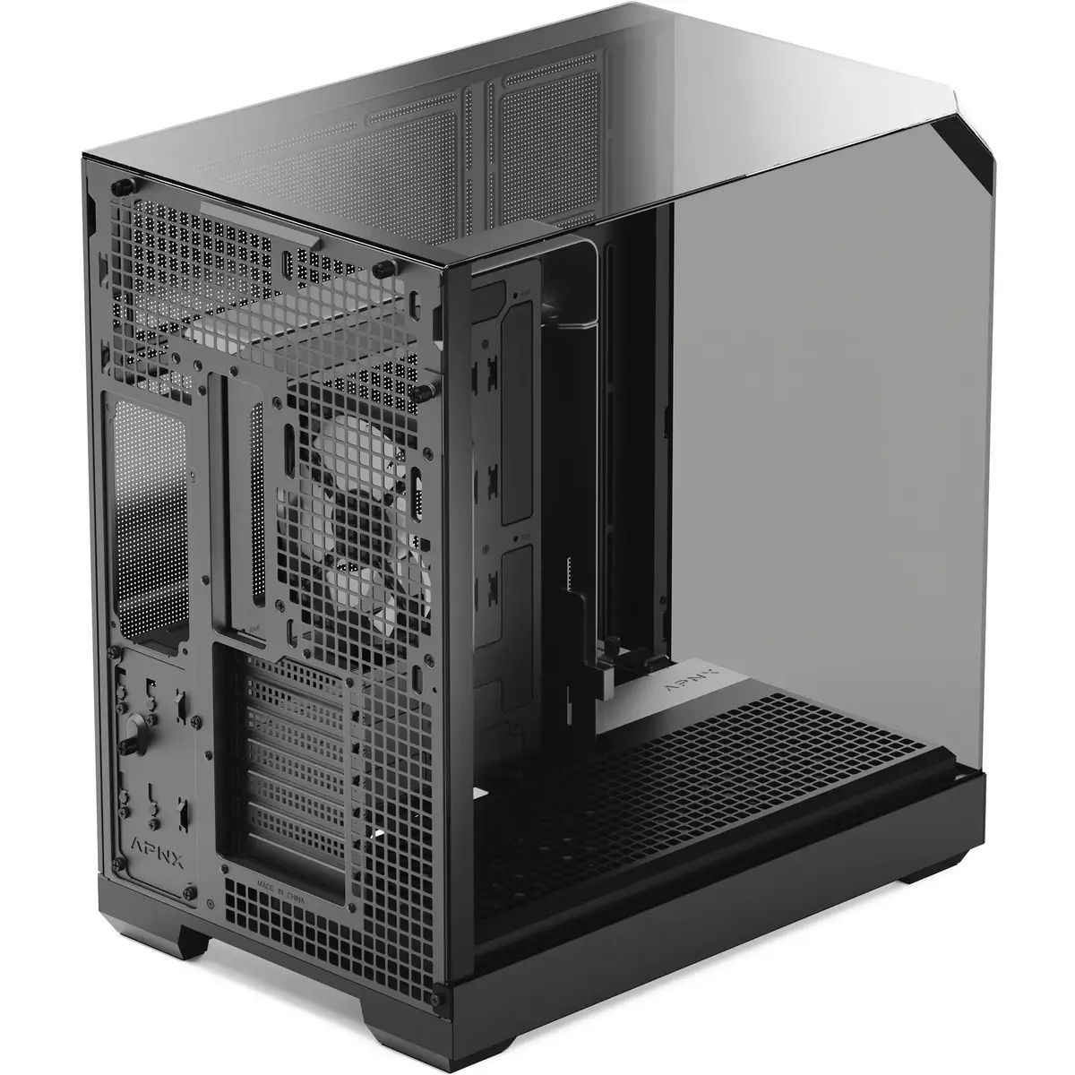 Корпус Tower APNX V2 — 3 закалённых стекла, чёрный Photo 6