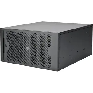 SILVERSTONE plauktu korpuss RM53-502 — 19" servera šasija, melns