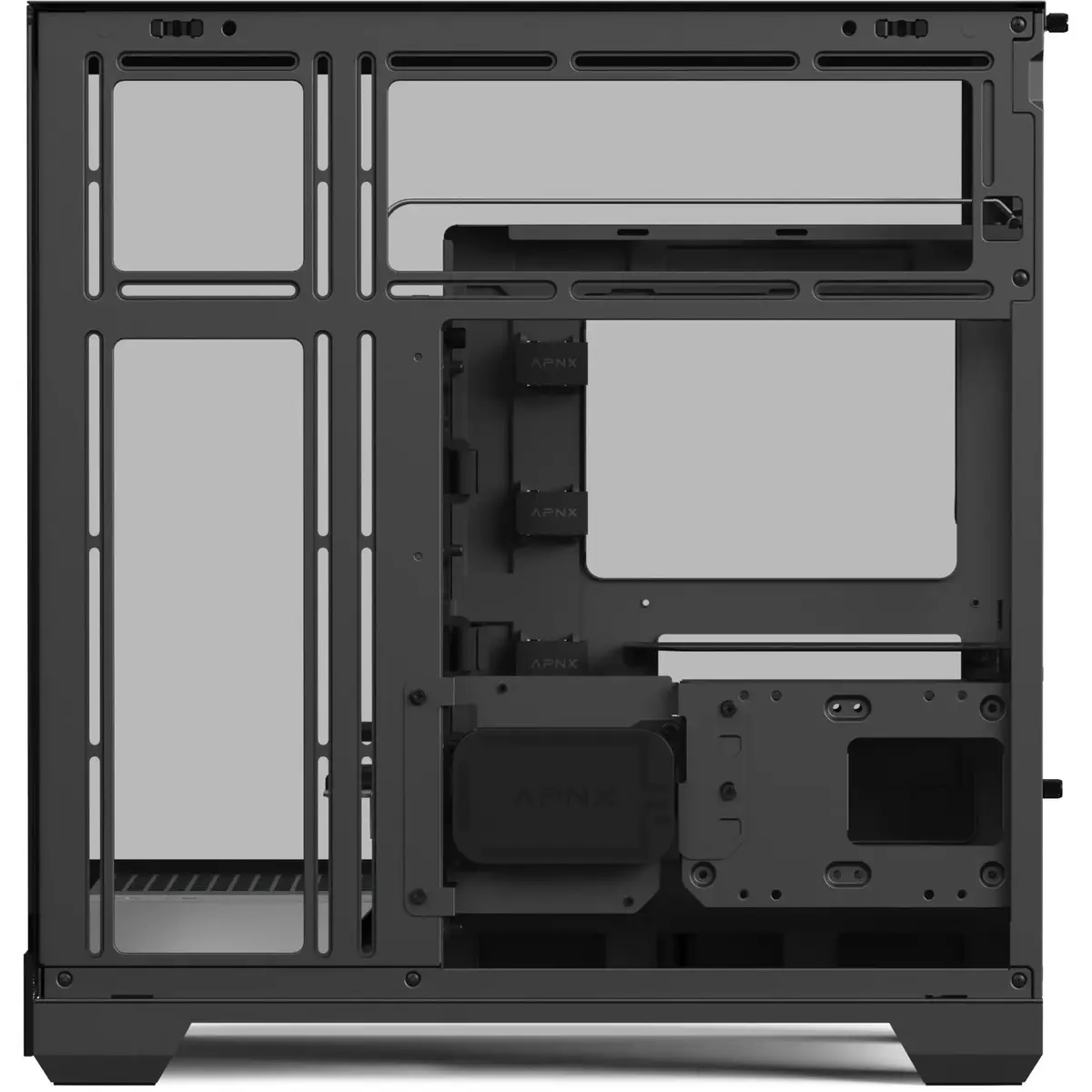 APNX V2-F-BK-v1 башенный корпус с закалённым стеклом Photo 3