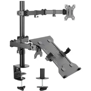 Monitor mount with laptop arm GOOBAY Flex Black for monitors 13"–32" (33–81 cm)