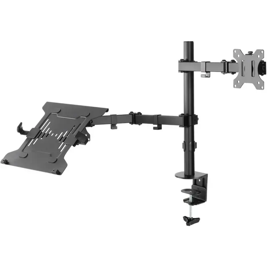 GOOBAY Monitor Mount with Laptop Arm Flex Black Photo 2