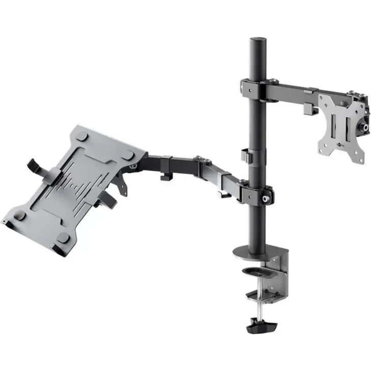 GOOBAY Monitor Mount with Laptop Arm Flex Black Photo 3