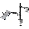 GOOBAY Monitor Mount with Laptop Arm Flex Black Photo 3