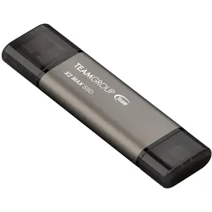 USB zibatmiņa Team Group X2 MAX 1 TB, titāna/melnā, USB-A atmiņa