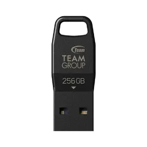 Team Group S5 USB 3.2 Gen 1 Flash Drive 256 GB USB Type-A Black Capless Read Speed 140 MB/s