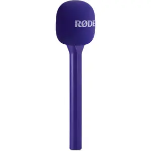 Compact Lavalier Microphone Rode Microphones Interview GO with Adapter, purple