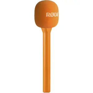 Ручной интервью-микрофон Rode Microphones Interview GO оранжевого цвета с адаптером