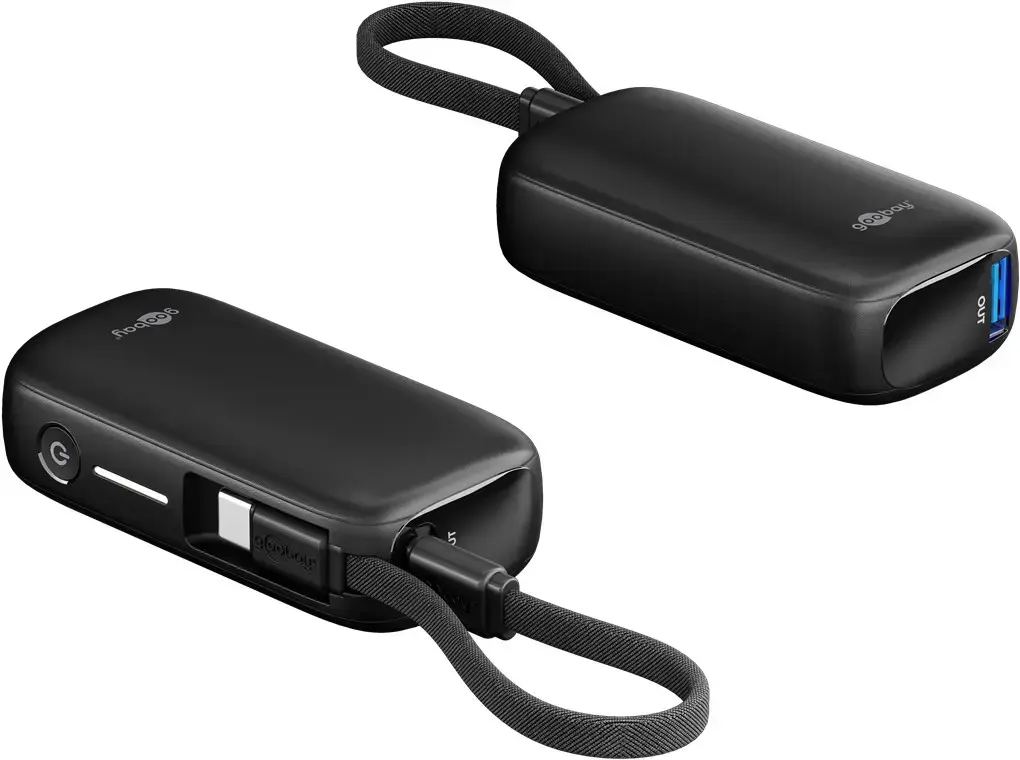 GOOBAY power bank 5000 mAh, integrated USB‑C, 20 W Photo 2