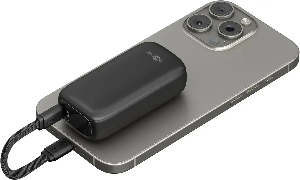 GOOBAY power bank 5000 mAh, integrated USB‑C, 20 W Photo 4