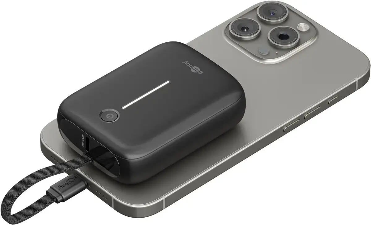 GOOBAY power bank 10,000 mAh with integrated USB‑C cable Photo 4