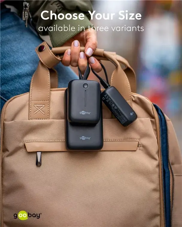 GOOBAY power bank 10,000 mAh with integrated USB‑C cable Photo 12