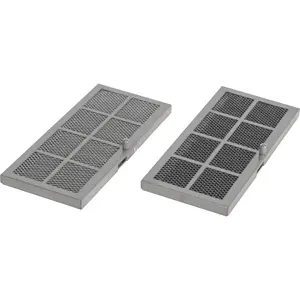 Respekta active carbon filter set MIZ 7800 — 2 pieces, silver/black