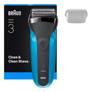 Braun Series 3 310s Foil Shaver with Trimmer Battery Powered Black and Blue