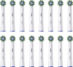 Oral-B Pro CrossAction replacement brush heads, pack of 16, compatible with Oral-B electric toothbrushes