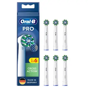 Сменные насадки Oral-B Pro Cross Action, упаковка 6 шт., белые