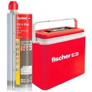 Высокопрочная смесь FISCHER FIS V Plus 360 S, 8 картриджей по 360 мл в пассивном холодильном боксе, серый