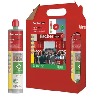 Инъекционный раствор FISCHER FIS V Zero 300 T, 6 × 300 мл картриджей (зелёный)