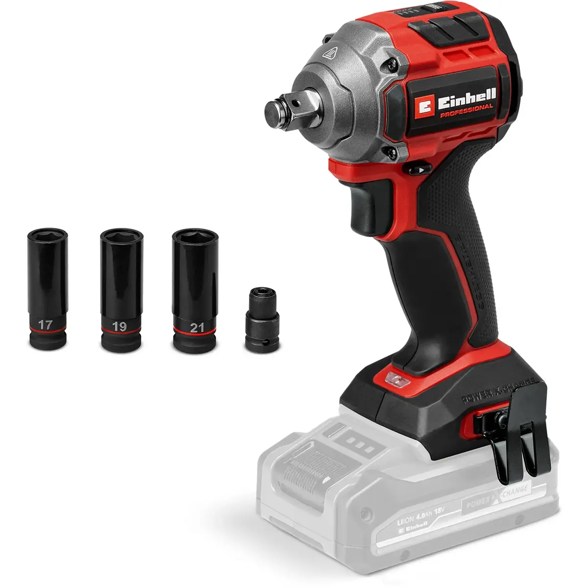 EINHELL TP-CW 18/260 bezvadu triecienatslēgas komplekts Photo 3